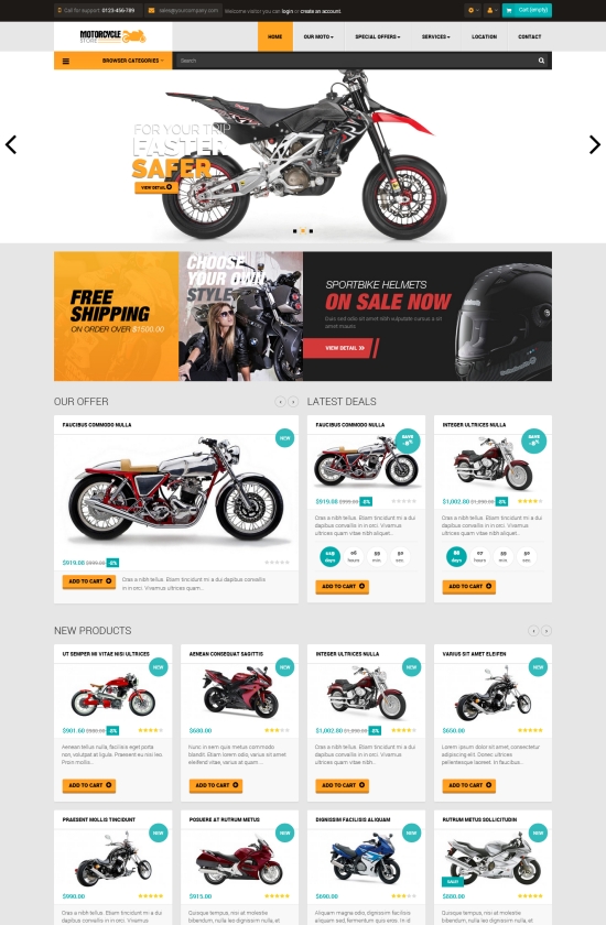 Leo Super Market Motorcycle Prestashop